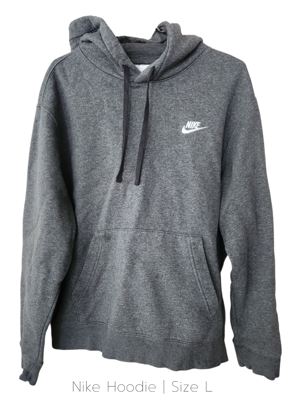 Nike Gray Hooded Pullover Sweatshirt